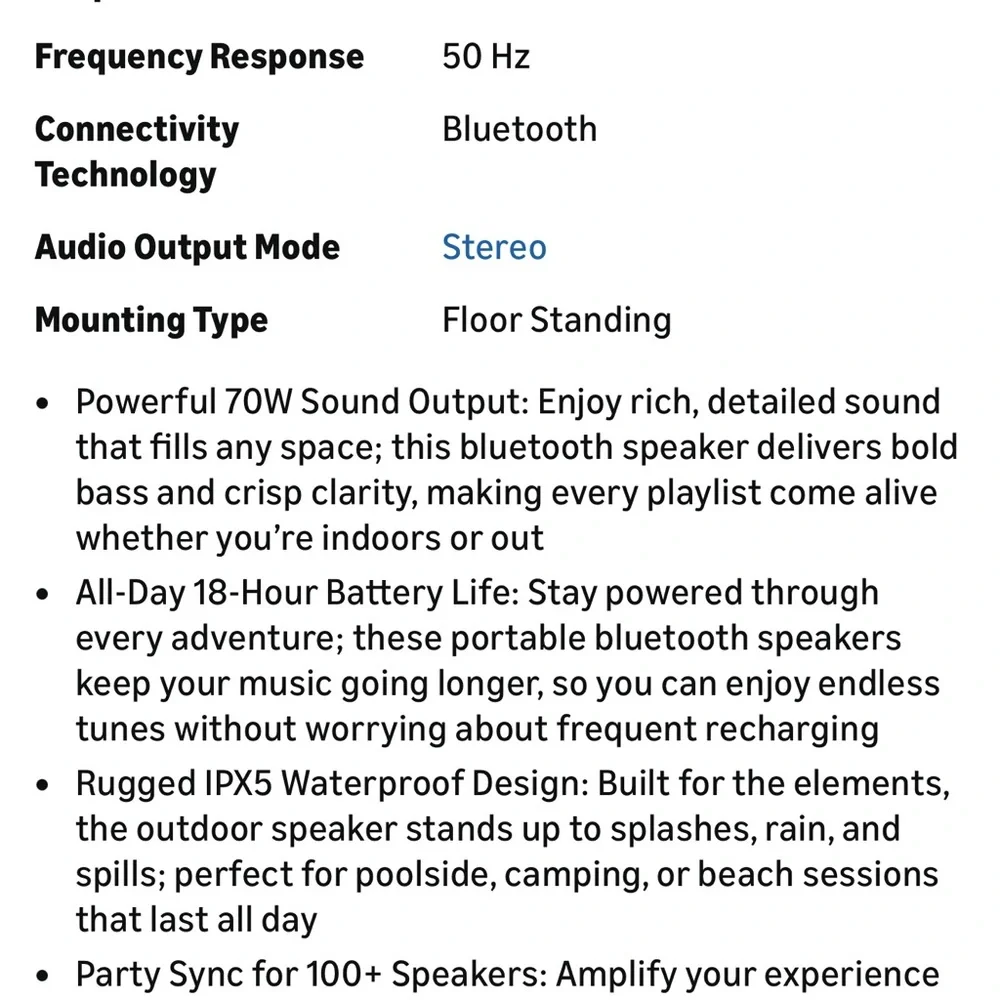 Altec Lansing Rugged Wireless Speaker - Black and Orange - Picture 6 of 10